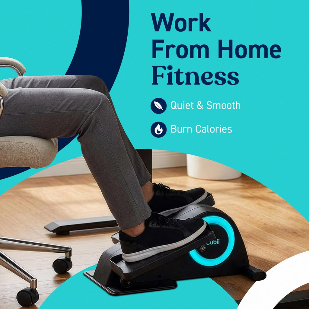 JR1, under Desk Elliptical, under Desk Bike Pedal Exerciser, Seated Elliptical, Work from Home Fitness, Mini Elliptical Machines for Home Use,  Exerciser for Seniors, Desk Exercise